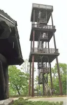  ?? TINA M. GOHR/ USA TODAY NETWORK-WISCONSIN ?? Peninsula State Park's Eagle Tower was torn down in 2016.