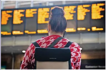  ?? ?? RAILWAY WOES: Strikes by train staff have caused travel chaos across the country