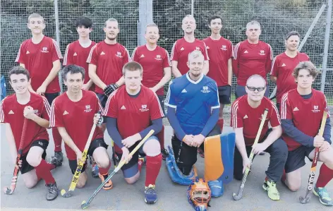  ??  ?? City of Peterborou­gh 7th’s lost 2-0 to Cambridge South last weekend. They are, back, left to right, Hayden Paul, Leo Clack, John Morris, Steve Browning, Rob Fisher, Jordan Griffiths, Rob Houghton, Ian Martin (front) Leo Robinson, Brian Waldon, Dan...