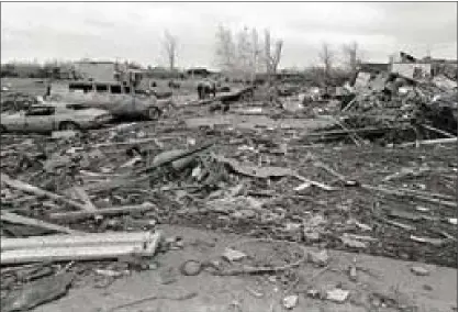  ?? MEDIANEWS GROUP FILE PHOTO ?? Tornado damage is pictured in West Bloomfield on March 21, 1976.