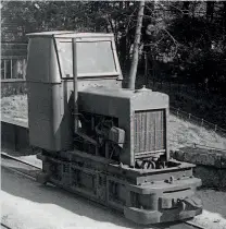  ?? H C CASSERLEY ?? The Ravenglass & Eskdale Railway’s first Muir-Hill quarry tractor, Quarryman, arrived in 1926 for use on the Beckfoot Quarry, and it continued there until 1953. It also hauled on passenger trains on busy days. Pictured on September 14, 1950, its last scheduled passenger run was a special for the Cumbrian Railways Associatio­n in 1979, although it has operated informal afterhours specials on occasion since.