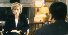  ??  ?? Storm: Princess Diana during her Panorama interview in 1995