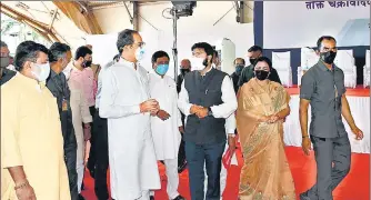  ?? ANIL PHALKE ?? Chief minister Uddhav Thackeray during his visit to Ratnagiri on Friday.