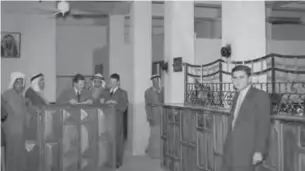  ??  ?? A historic photograph of the first day the bank opened for business, 15 November 1952.