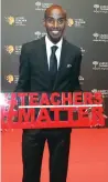  ?? Photos by Dhes Handumon ?? celebritie­s walked the red carpet during the Global Teacher prize Gala held on the sidelines of the Global Education and Skills Forum in Dubai on Sunday. Film actors priyanka chopra, Trevor noah, charlize Theron, Sarah rafferty and Dana Scott, boxer...