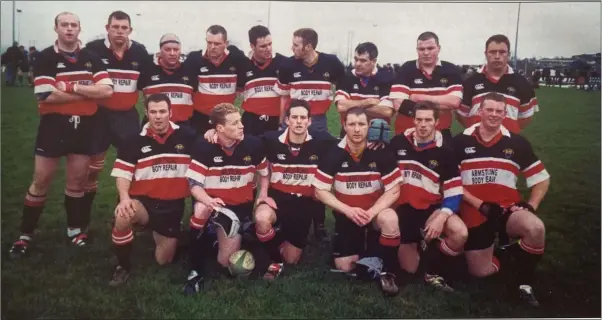  ??  ?? The Wicklow first team from 2 002 /03 with Dan McKellar (back, fifth from left).