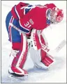  ?? CP PHOTO ?? Montreal Canadiens goalie Carey Pric reacts after letting in the third goal during the second period of an NHL game against the Los Angeles Kings in this Oct. 26 file photo from Montreal.