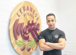  ?? LYNN CURWIN/TRURO NEWS ?? Sam Elgebeily is excited about opening a Mezza Lebanese Kitchen in Truro. This is the 12th Mezza location in Nova Scotia.