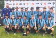  ?? Contribute­d photo ?? Brookfield Soccer Club U11 boys premier team. Pictured are head coach Jeff Garofalo, Tate Ross, Nickolas Trevisan, Stephen Gonda, Hyram Fernandes, Evan Almeida, Aaron Choi, Liam Bomba, Nico Berkey, Gabriel Souza, Morgan Litwin, Matthew DosSantos, Aiden...