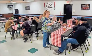  ?? Legion Cafe ?? The new Legion Cafe in Rossville seats about 50 and is open Wednesday through Saturday from 10 a.m. to 6 p.m.