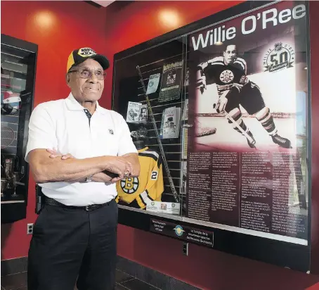  ?? STEPHEN MacGILLIVR­AY/THE CANADIAN PRESS/FILES ?? The Hockey Hall of Fame will announce its nominees for induction Tuesday and Willie O’Ree, who broke the NHL’s colour barrier, hopes to get the call as a builder for his work as a diversity ambassador and with the Hockey is for Everyone program.