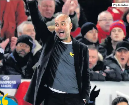  ??  ?? Pep Guardiola