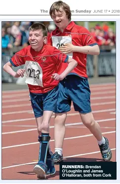  ??  ?? runners: Brendan O’Loughlin and James O’Halloran, both from Cork