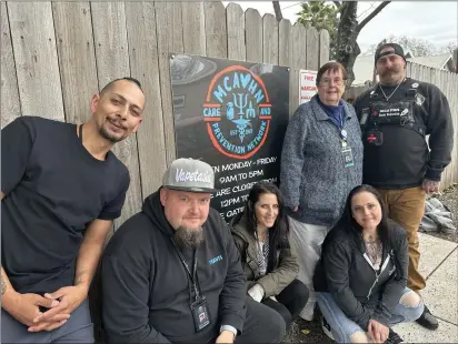  ?? CAROLE BORDSKY FOR THE JOURNAL ?? Daniel Perez, Travis Meeks, Yvette Brown, Judy Popowski, Jessica Walker and Joe Ditto are preparing for MCAVHN Care and Prevention Network’s 36th annual “Event of the Heart” taking place on Feb. 3at the Ukiah Valley Conference Center.