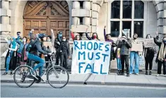  ?? ?? Donelan disagrees with Oxford students who want a Cecil Rhodes statue removed