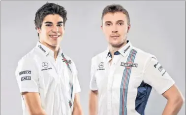  ??  ?? JÓVENES. Stroll y Sirotkin serán la pareja de pilotos de Williams para la temporada F1 2018.