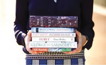  ??  ?? The six books shortliste­d for the 2017 Booker Prize