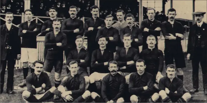  ??  ?? Louth’s 1912 All-Ireland winners: Back row, Jack Clarke (President) Eddie Burke, John Clarke, Eoin Markey, Paddy Reilly, Joe Quinn, Larry McCormack, Joe Mulligan, Paddy Duffy (Secretary); second row, Stephen Fitzsimons, Pat Carroll, Joe Johnston; thrid...