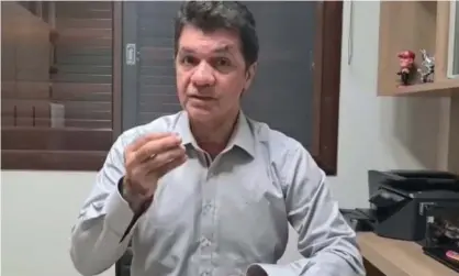  ?? Photograph: ClésioSalv­aro / Facebook ?? A screengrab from the video posted by Clésio Salvaro, the mayor of Criciúma.