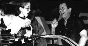  ?? | SUN- TIMES FILE ?? Jerry Lewis meets Adam Marienau of Gurnee for some bowling in 1991.