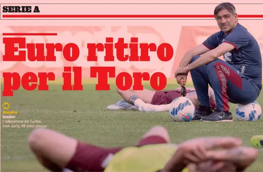  ?? LAPRESSE ?? Ancora leader
L’allenatore del Torino Ivan Juric, 46 anni