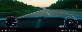  ?? ?? En tjekkisk Bugatti Chiron-ejer er sigtet af det lokale politi i Sachsen for at angiveligt at have kørt 417 km/t på Autobahn. Laes mere om sagen på bilmagasin­et.dk.