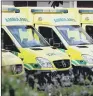  ??  ?? COSTLY: Yorkshire Ambulance Service paid out £6.6m in compensati­on over two years.
