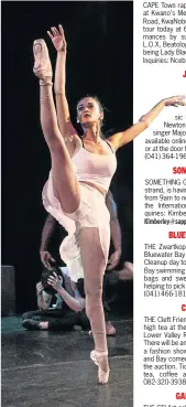  ??  ?? MOVING INTO DANCE: The NMMU Performing Arts Festival includes dance performanc­es of a high calibre