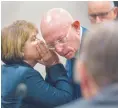  ?? EDDIE MOORE/JOURNAL ?? Former Taxation and Revenue Secretary Demesia Padilla talks to her attorney, Paul Kennedy, during her arraignmen­t in District Court in Santa Fe on Friday.