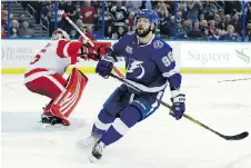  ?? CHRIS O’MEARA/AP ?? Tampa Bay Lightning winger Nikita Kucherov is having an MVP-type season, leading the league in points for much of the campaign and leading his team to the best record in the Eastern Conference.