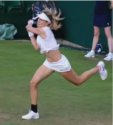 ?? STEPHANIE MYLES FILE PHOTO ?? Eugenie Bouchard at Wimbledon 2017, where she lost in the first round.