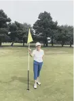  ?? ?? South Cliff GC Lady Captain Gloria Pickering hit a hole in one