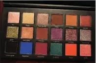  ?? Arkansas Democrat-Gazette/HELAINE R. WILLIAMS ?? Amber Dazzle’s Jewel Palette ($55) has eyeshadow shades you will not have encountere­d in your garden-variety, multi-shadow compact.