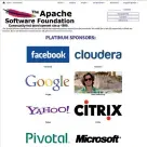  ??  ?? Apache is one of the lucky ones, when it comes to big corporate sponsors.