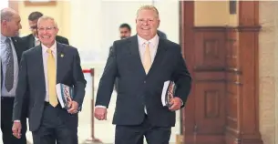  ?? RICHARD LAUTENS TORONTO STAR FILE PHOTO ?? Premier Doug Ford’s battle over carbon pricing is just beginning in Canada’s courts of law and public opinion, but the bigger question is how it all ends, Martin Regg Cohn writes.