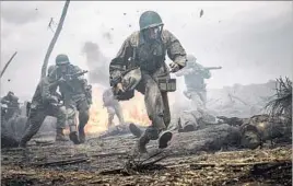  ?? Mark Rogers Cross Creek Pictures ?? ANDREW GARFIELD portrays Army medic, conscienti­ous objector and war hero Desmond Doss in Mel Gibson’s World War II drama “Hacksaw Ridge.”