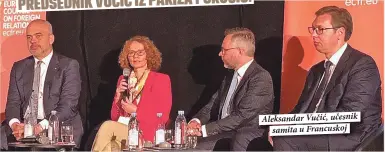  ??  ?? Aleksandar Vučić, učesnik
samita u Francuskoj