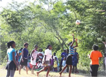  ??  ?? Netball teams battle it out in one of the gala matches