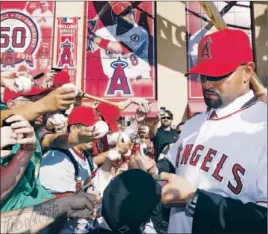  ?? Robert Gauthier Los Angeles Times ?? THERE’S ALREADY a good amount of buzz in Anaheim for Albert Pujols, a sure Hall of Famer who could reach numerous offensive milestones with the Angels.