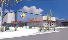  ?? COURTESY OF BDA ARCHITECTU­RE, P.C. ?? An artist’s rendering of the new Bernalillo County Animal Care and Resource Center. The state-of-the-art facility will have room for about 120 dogs, 67 cats and several other types of animals.