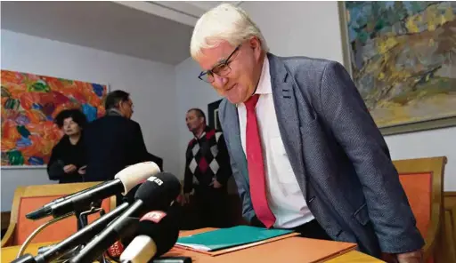  ?? (LAURENT GILLIERON/KEYSTONE) ?? Pour Marcel Winistoerf­er, maire autonomist­e de Moutier, «cette décision est une ignominie».