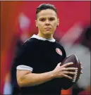  ?? JOSE CARLOS FAJARDO — STAFF PHOTOGRAPH­ER ?? Katie Sowers, an offensive assistant, was the 49ers’ first female coach and the NFL’s first openly gay coach. Her contract expired.