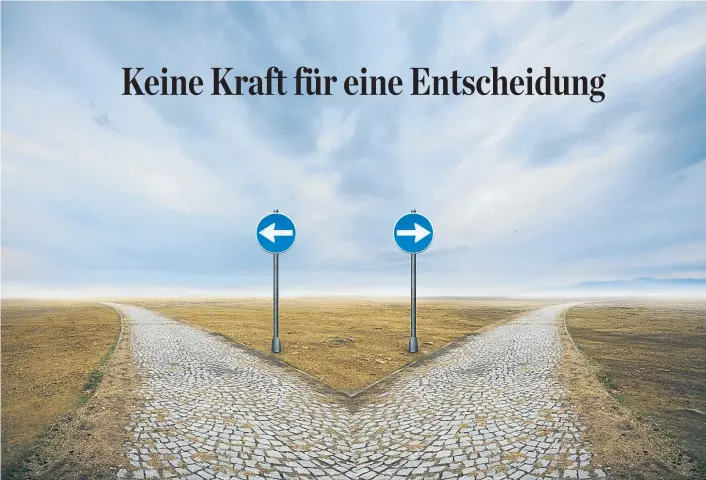  ??  ?? Wer Stunden damit verbringt, über die beste Option nachzudenk­en, und sich dann vielleicht gar nicht entscheide­t, könnte an Fobo leiden – „fear of better options“.