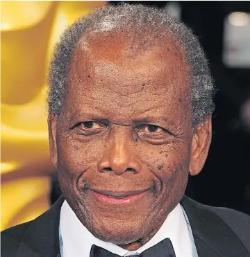  ?? ?? MOURNED: Actor Sidney Poitier has been described as a “cultural icon”.