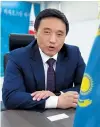  ?? Kazakh Embassy in Seoul ?? Kazakhstan’s Vice Minister of Industry and Infrastruc­ture Developmen­t, Beispekov Azamat, speaks in an interview with The Korea Herald at Kazakh Embassy in Yongsan-gu, Seoul, Thursday.