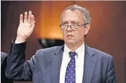  ?? [AP FILE PHOTO] ?? Thomas Farr is sworn in during a Senate Judiciary Committee hearing on his nomination to be a District Judge on the United States District Court for the Eastern District of North Carolina on Sept. 20, 2017 on Capitol Hill in Washington.