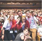  ?? (Hadas Parush/Flash90) ?? JEWISH YOUTH from across the world attend the main annual Taglit Birthright event in Jerusalem in 2017.