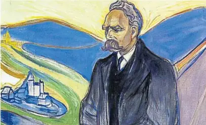  ?? WIKIPEDIA COMMONS ?? RETRATO. Friedrich Nietzsche, pintado por el gran artista noruego Edvard Munch.