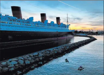  ?? Allen J. Schaben Los Angeles Times ?? Long Beach has spent $45 million over eight years on repairs to the Queen Mary. Officials expect the ocean liner to bring in a “modest profit” of $3.6 million in 2024.