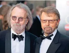  ??  ?? Benny Andersson und Björn Ulvaeus 2014 bei einer Preisverle­ihung im Royal Opera House in London.